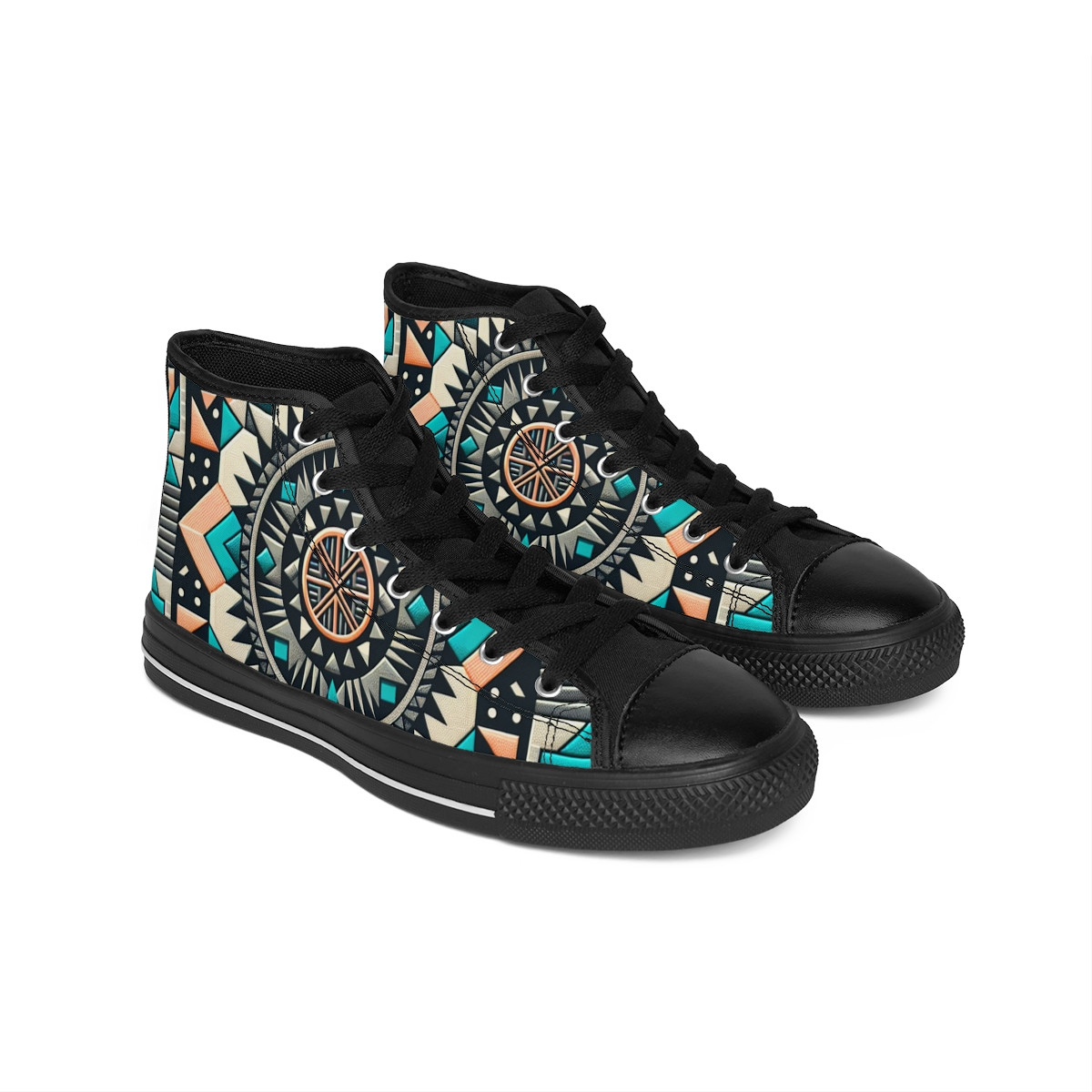 "AfroStride Kente Kicks" - Men's Classic Sneakers