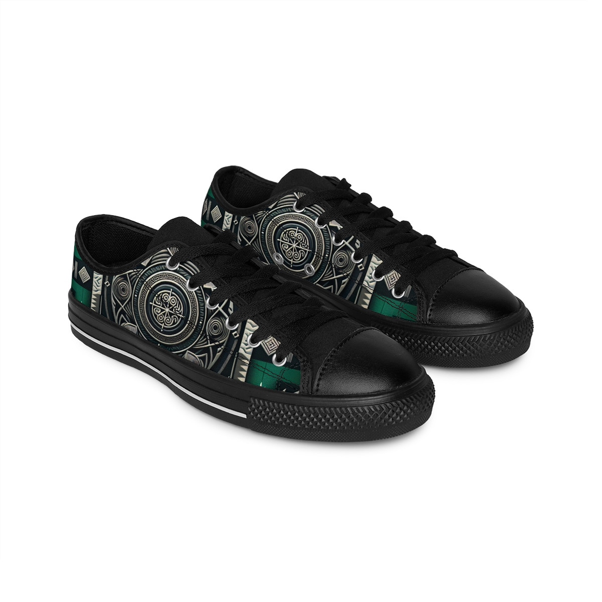 "AfroStride Kente Kicks" - Women's Sneakers