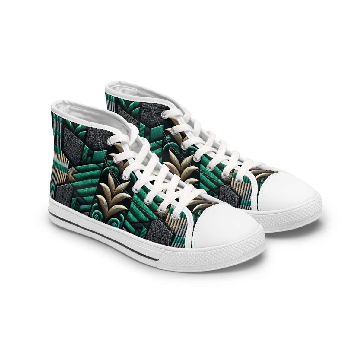 "AfricaStride Fusion Kicks" - Womn's High top Sneakers