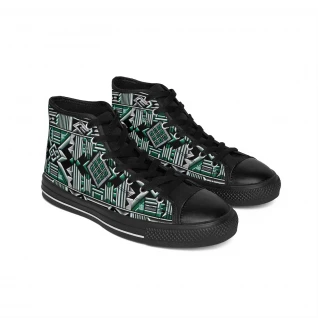 "AfroStride Kente Kicks" - Men's Classic Sneakers