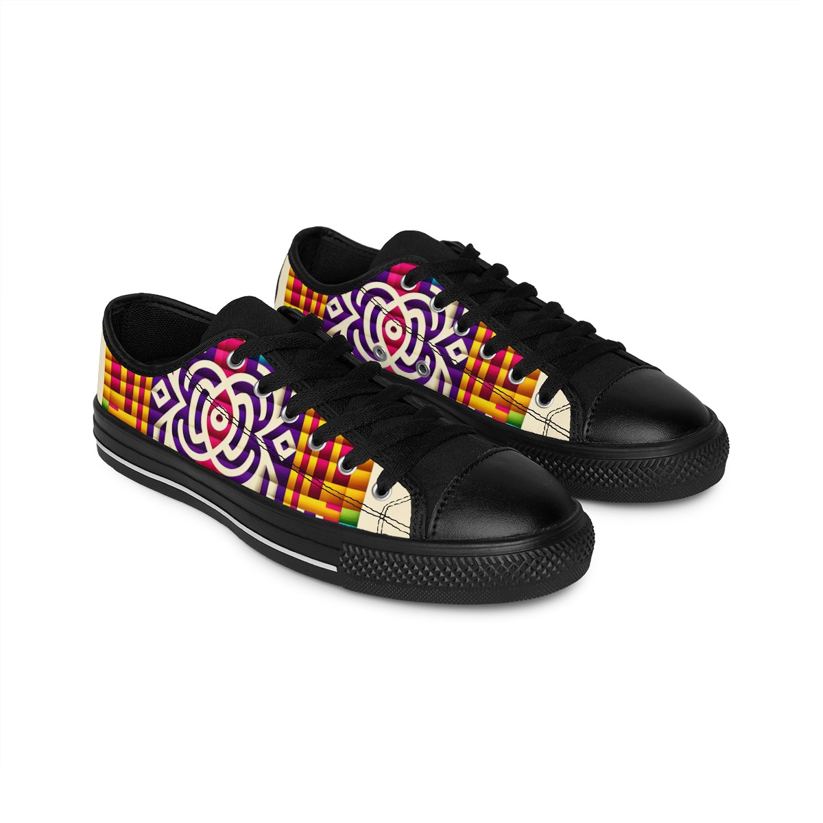 "AfroStride Kente Kicks" - Men's Sneakers