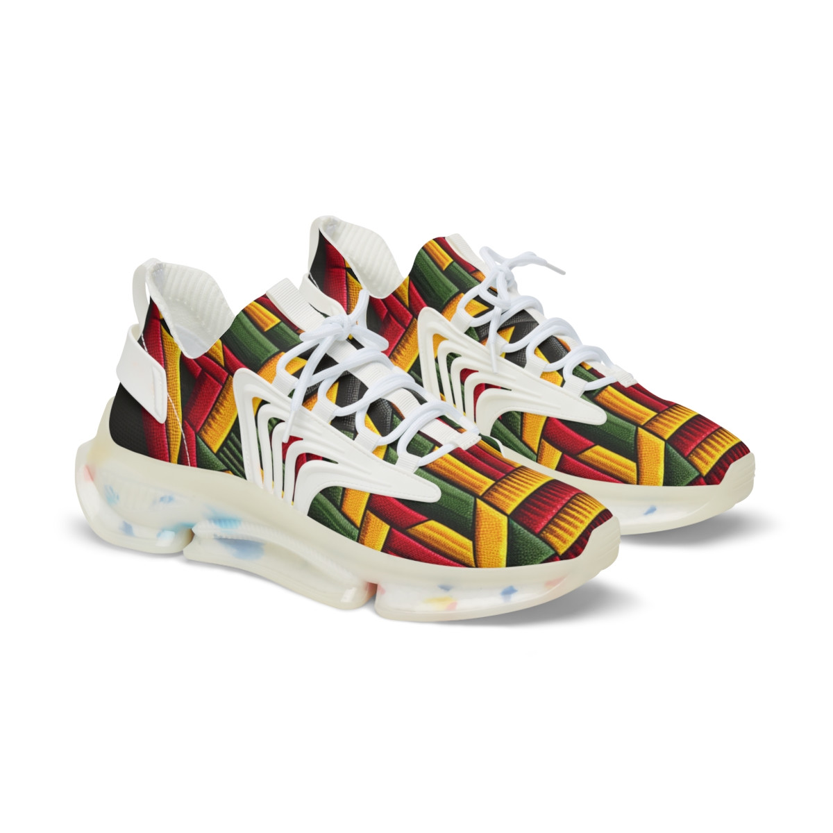 "AfroNova Kente Kicks" - Men's Mesh Sneaker