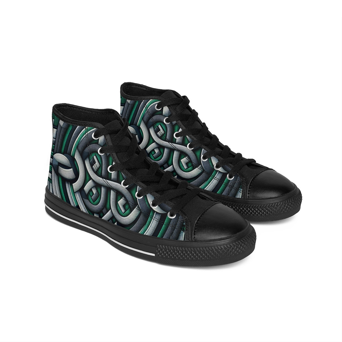 "Heritage Stride Kente Kicks" - Men's Classic Sneakers