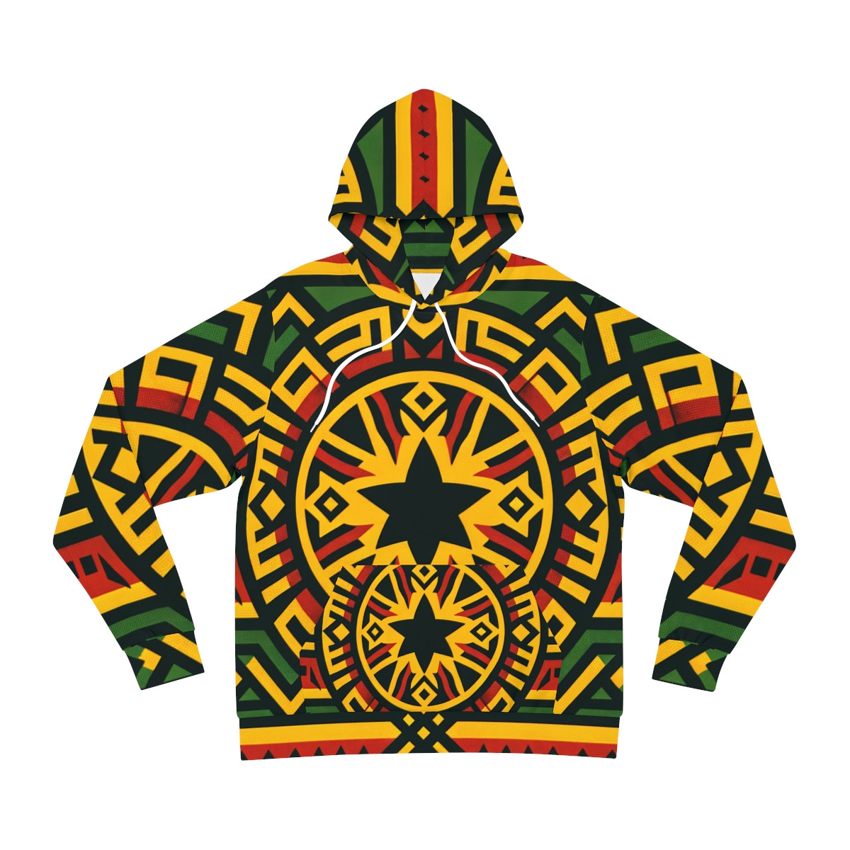 "AfroFusion Kente Unity Hoodie"