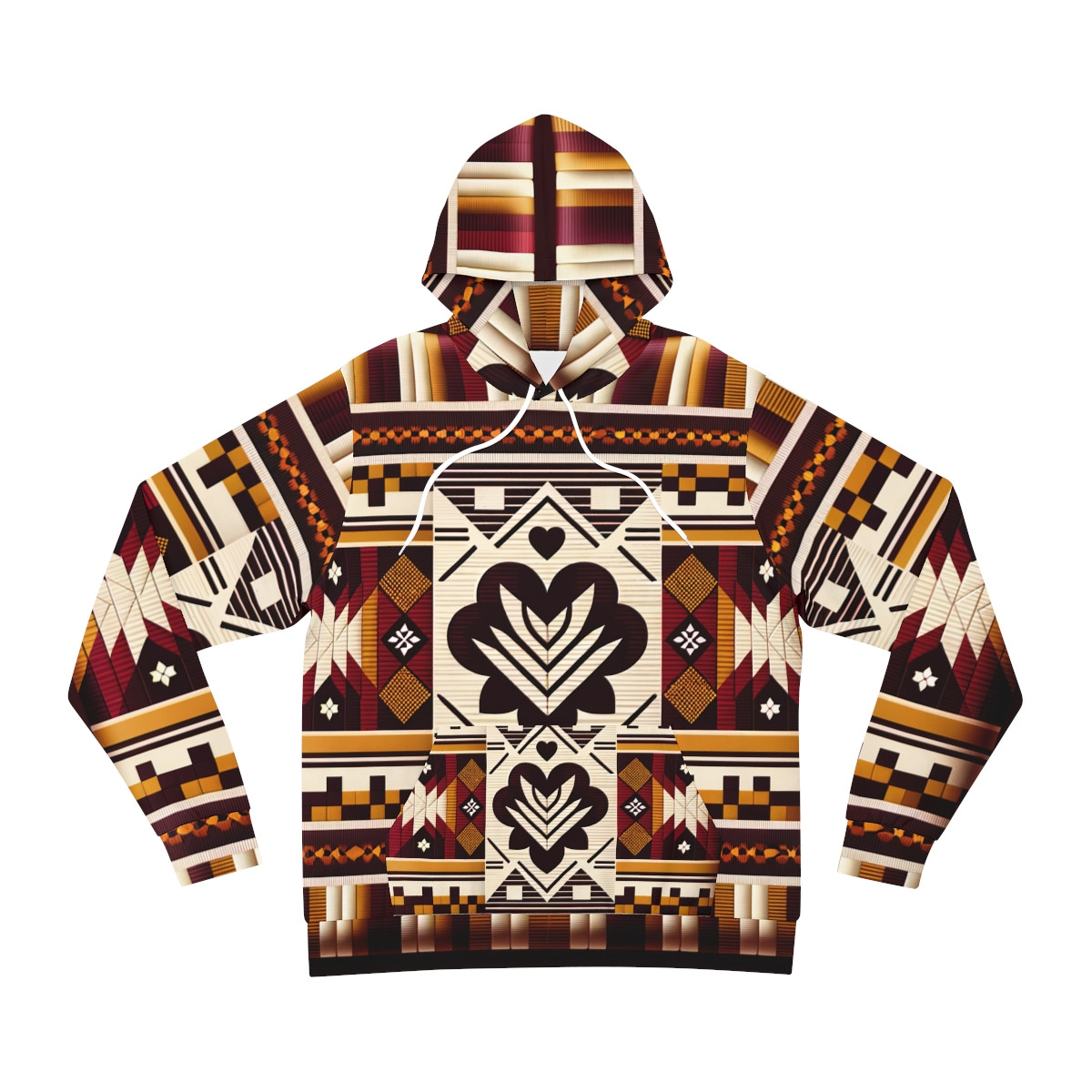 "Global Fusion Kente Allure Hoodie"