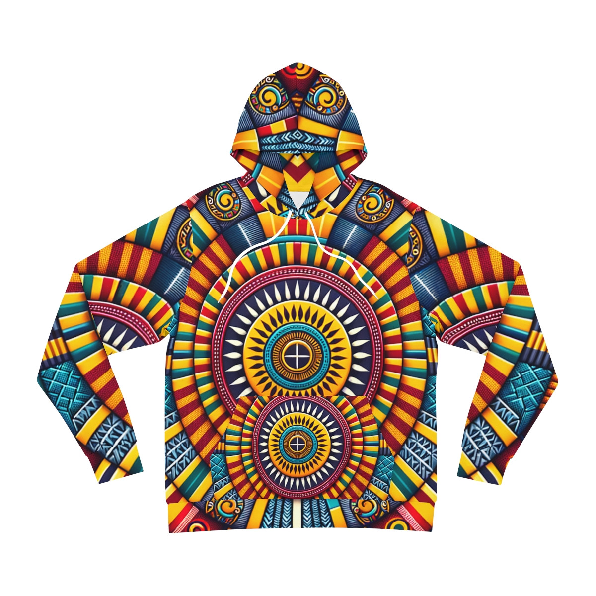 "Kente Kaleidoscope Unisex Fashion Hoodie"