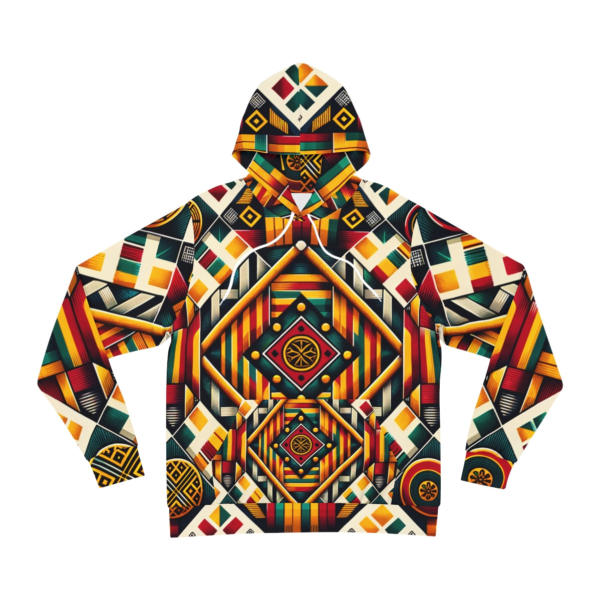 "Kente Kaleidoscope Unisex Fashion Hoodie"