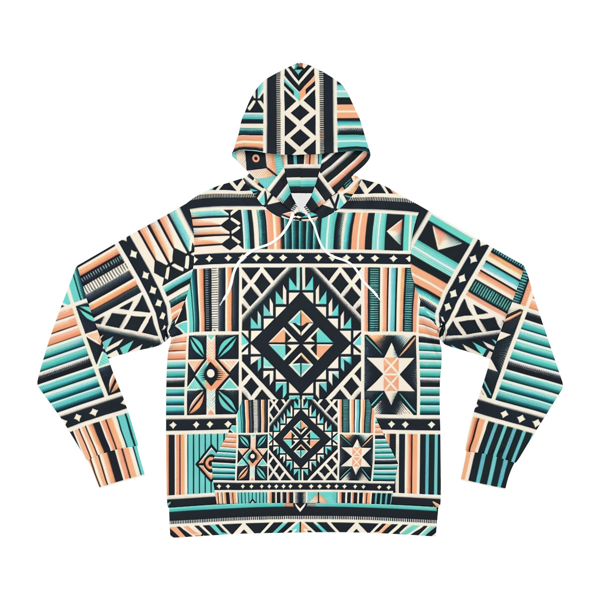 "Heritage Harmony Unisex Kente Hoodie"