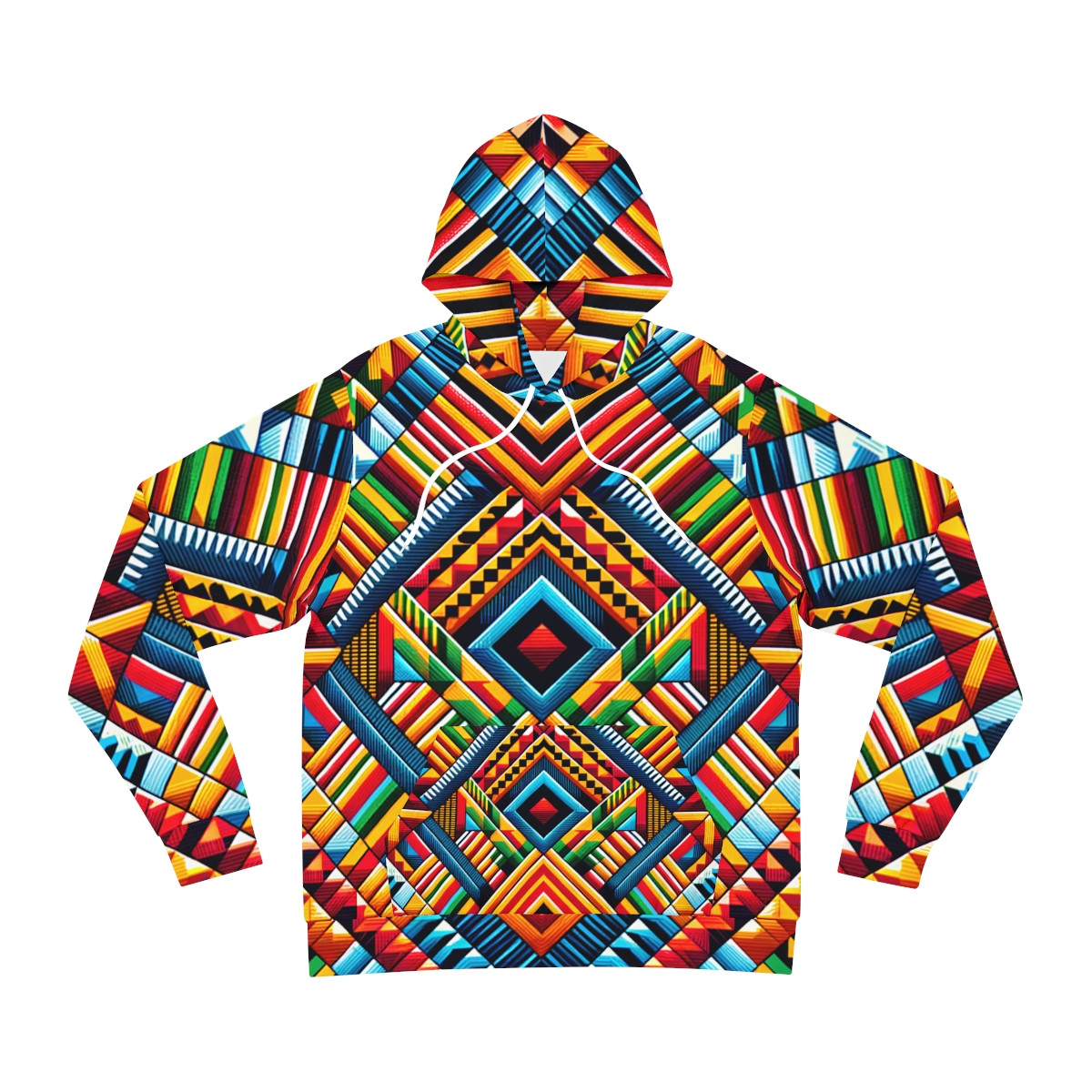 "Kente Kaleidoscope Unisex Fashion Hoodie"