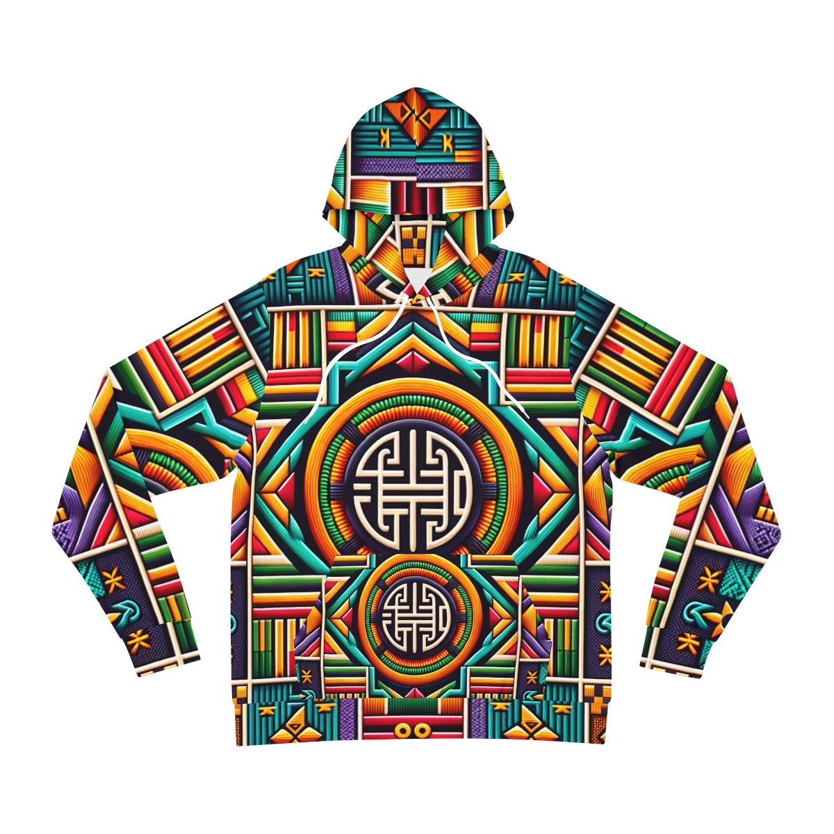 "Heritage Fusion Unisex Kente Hoodie"