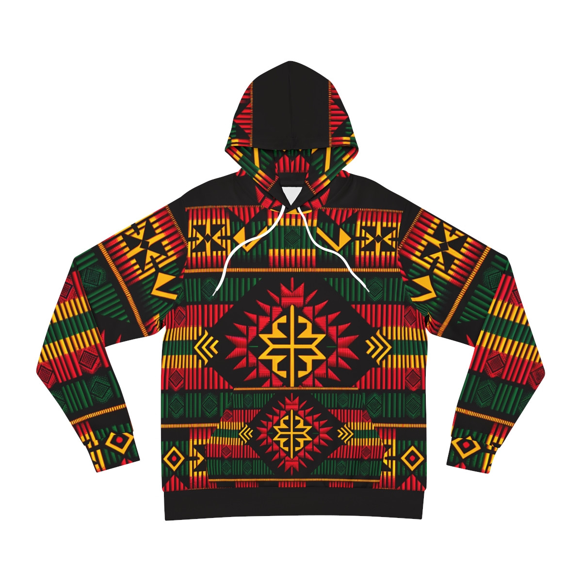 "Kente Kaleidoscope Unisex Voyager Hoodie"