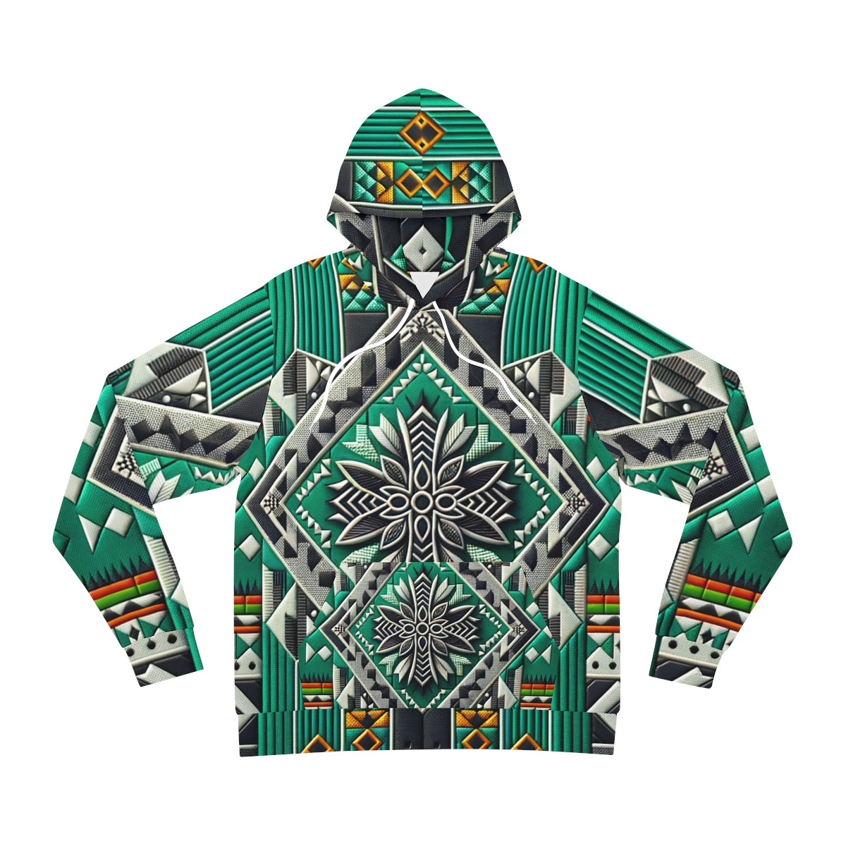 "Colors of Culture: Kente Kaleidoscope Unisex Hoodie"