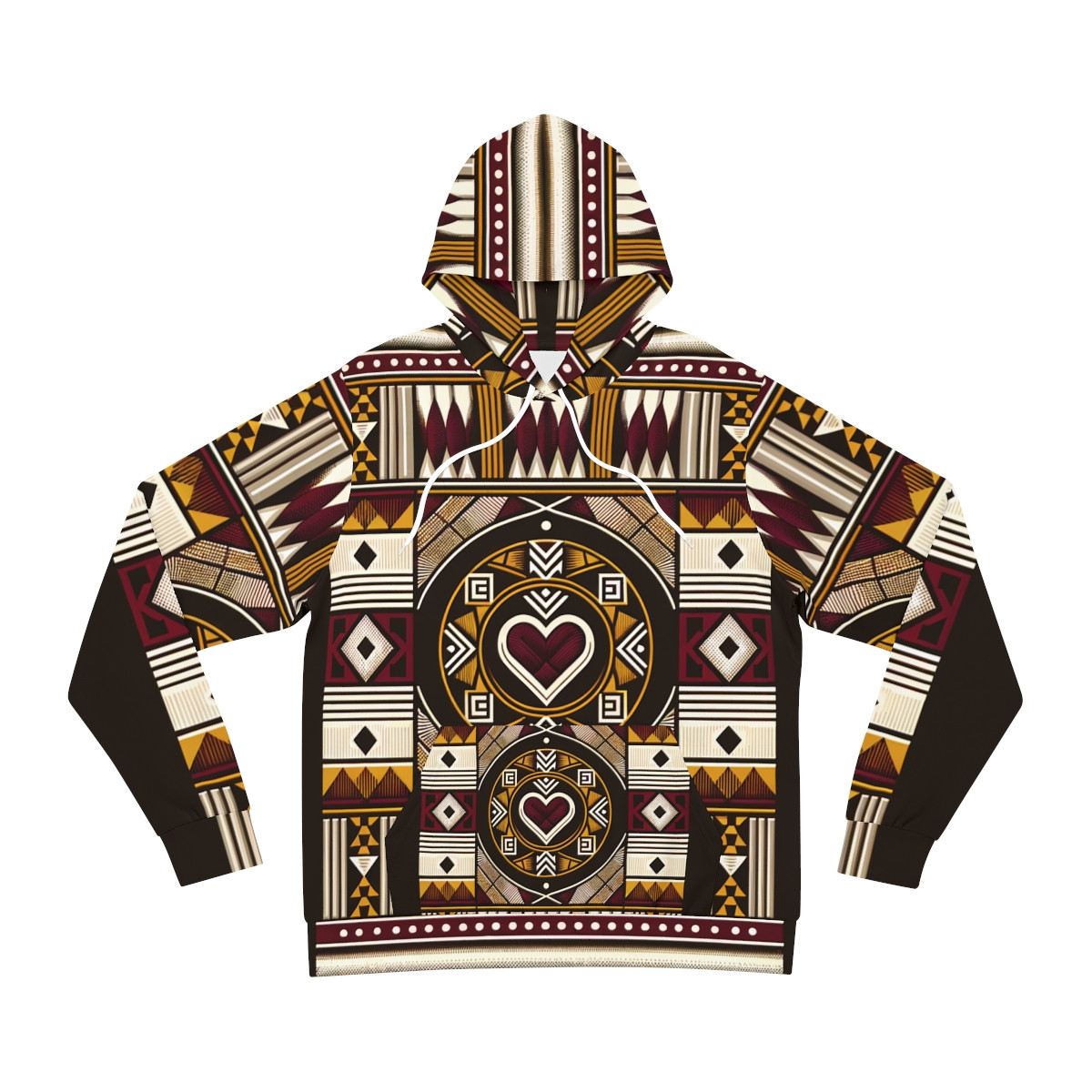 "AfroFusion Unisex Kente Majesty Hoodie"