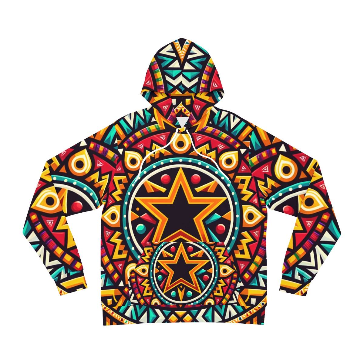 "Heritage Harmony Unisex Kente Hoodie"