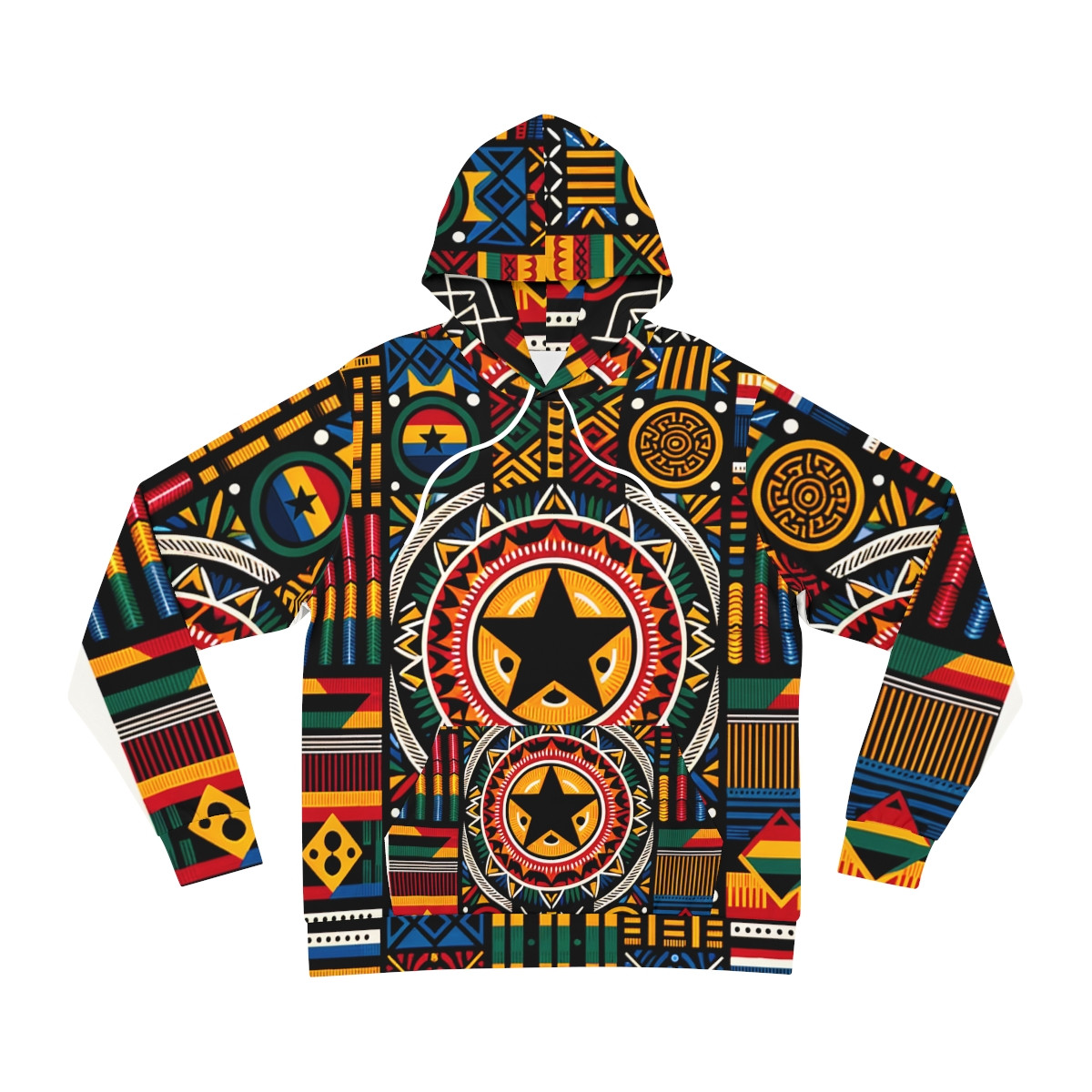 "Kente Kaleidoscope Unisex Hoodie"