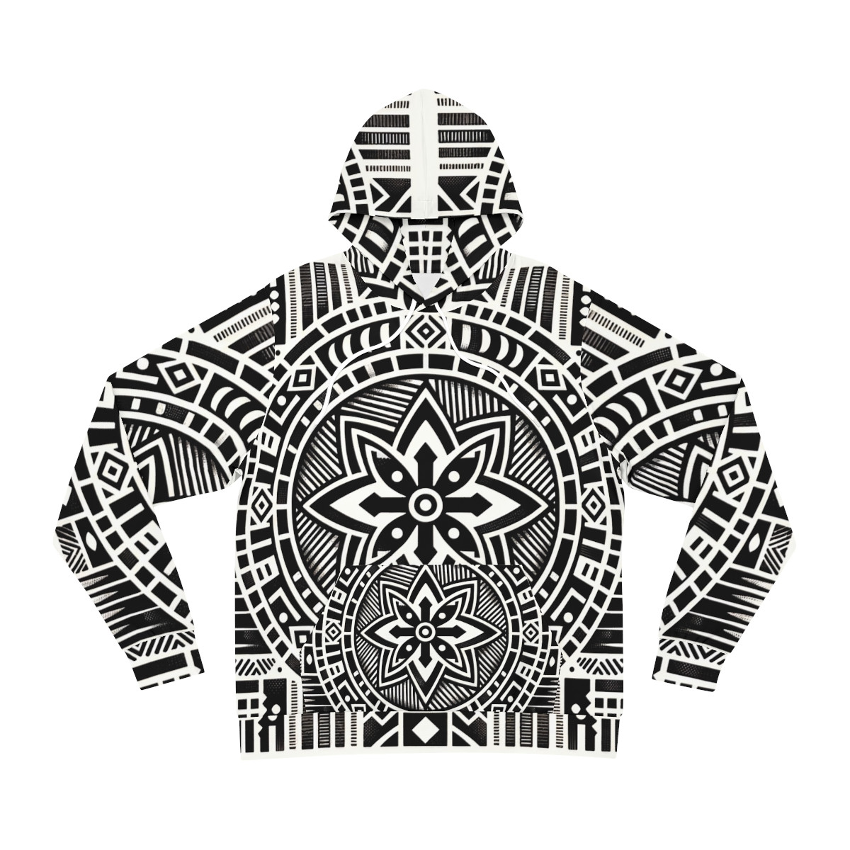 "Kinetic Kente Kaleidoscope Unisex Fashion Hoodie"