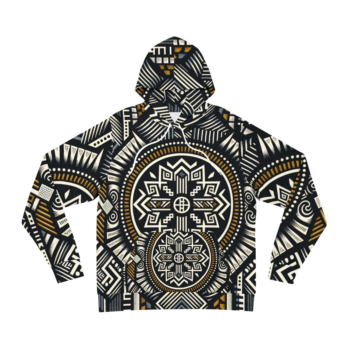 "AfroFusion Kente Kaleidoscope Unisex Hoodie"