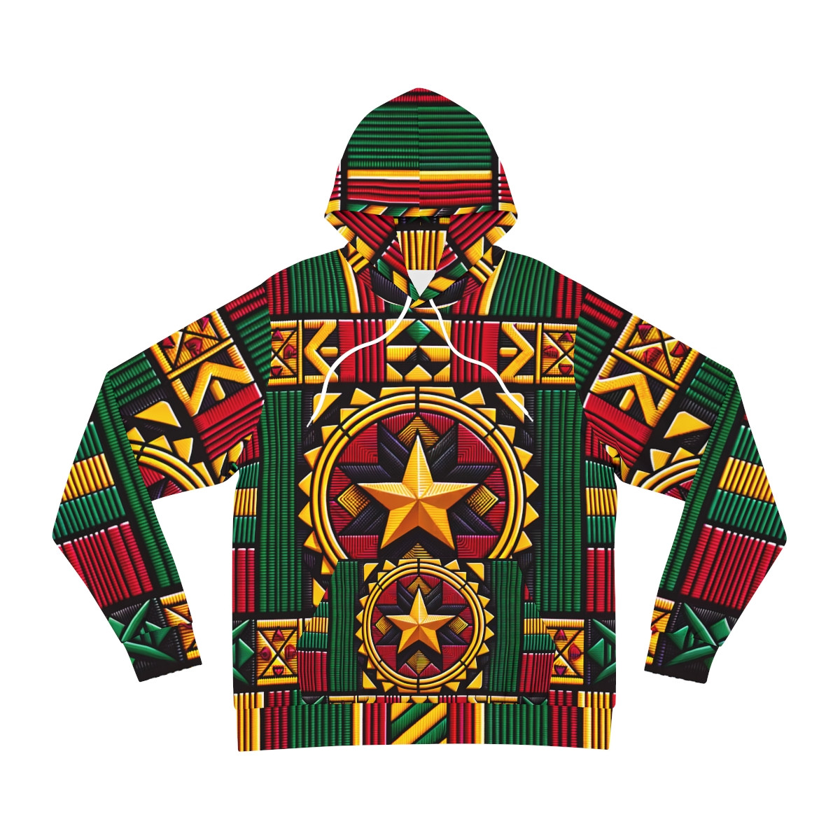 "Kente Kaleidoscope Unisex Fashion Hoodie"