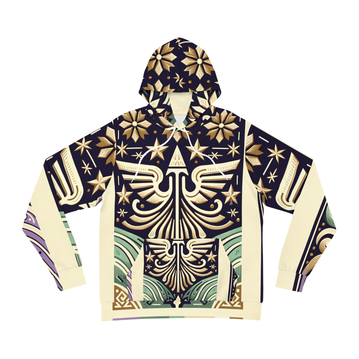 "Kente-Kaleidoscope Unisex Fashion Hoodie"