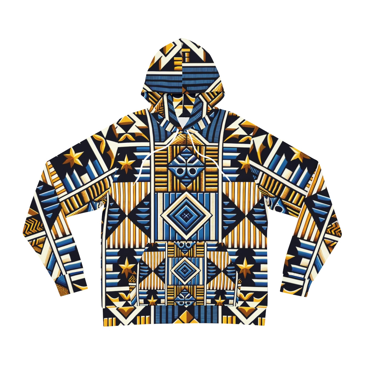 "Heritage Harmony Unisex Kente Hoodie"