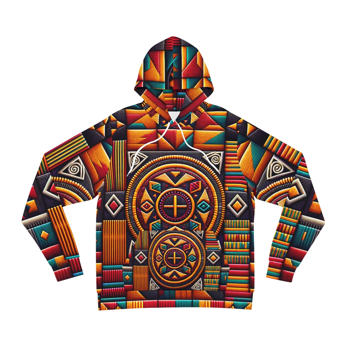 "Kente Kaleidoscope Unisex Hoodie"