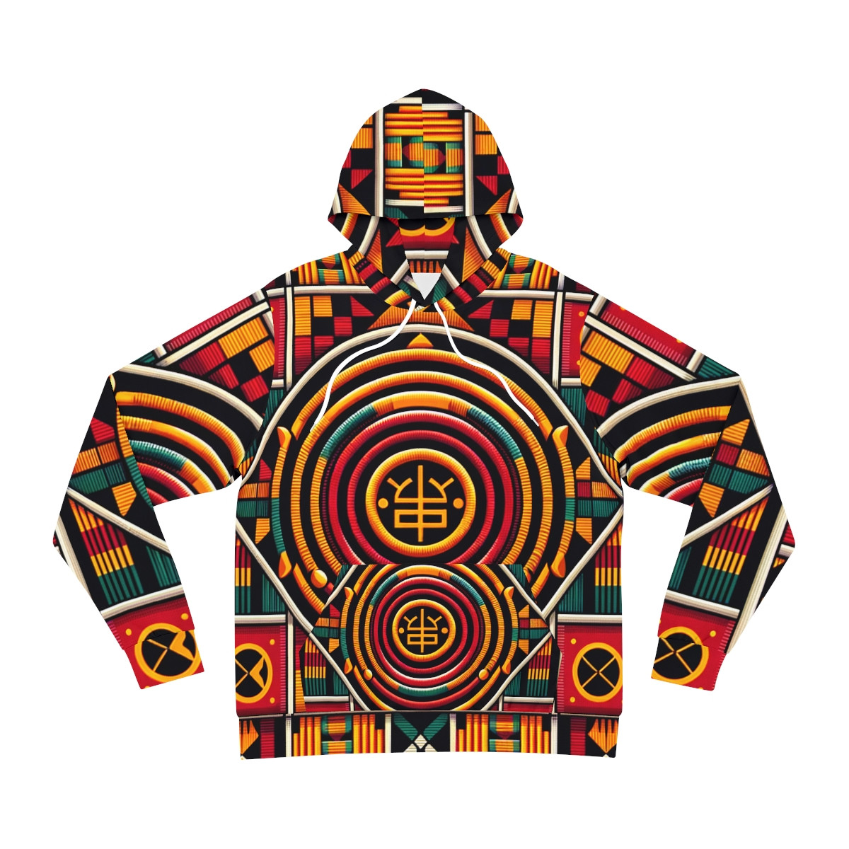 "Kaleidoscope Kente Fusion Hoodie"