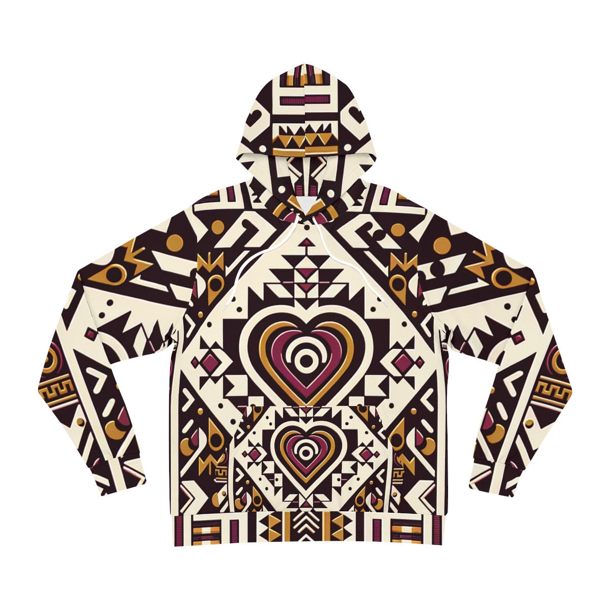"Global Fusion Kente Kaleidoscope Unisex Hoodie"