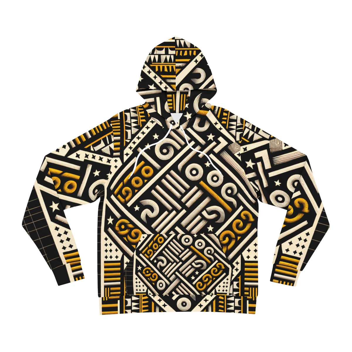 "AfroFusion Unisex Kente Swirl Hoodie"