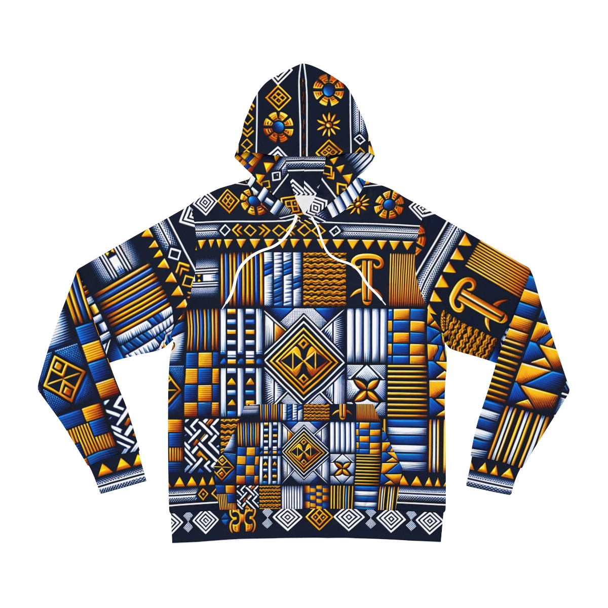 "AfroFusion Kente Couture Unisex Hoodie"