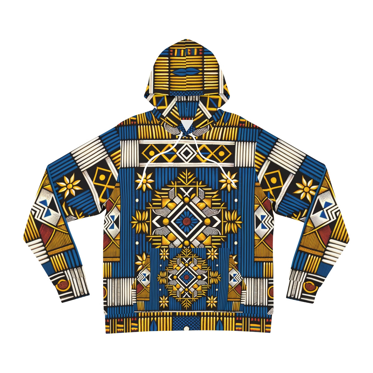 "KenteKaleidoscope Unisex Fashion Hoodie"