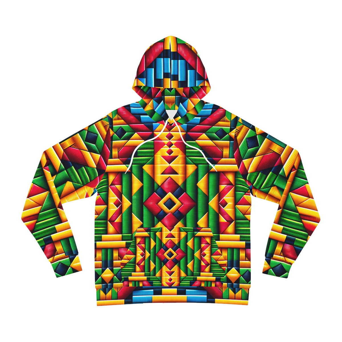 "Heritage Fusion Kente Unisex Hoodie"