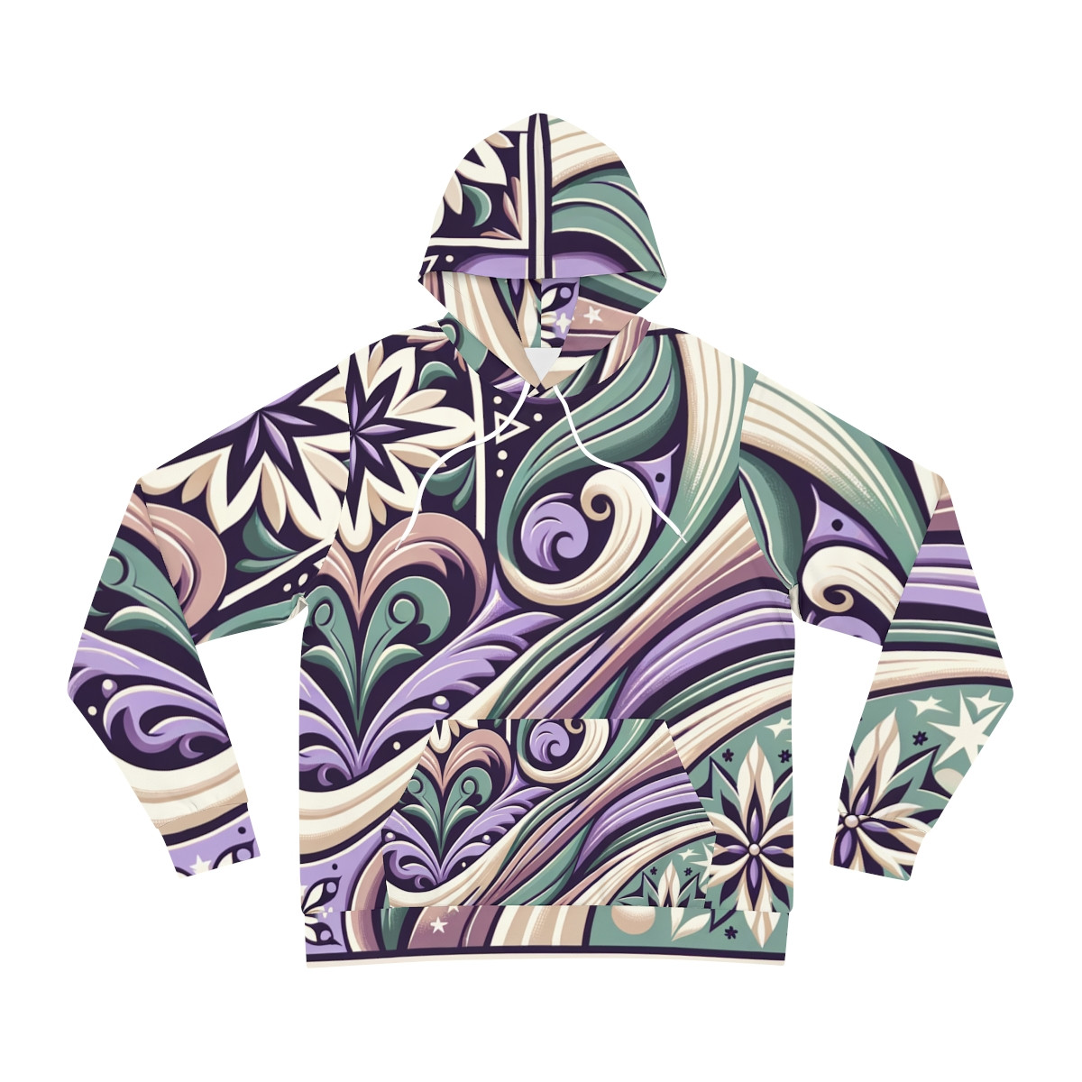 "Kente-Kaleidoscope Unisex Fusion Hoodie"