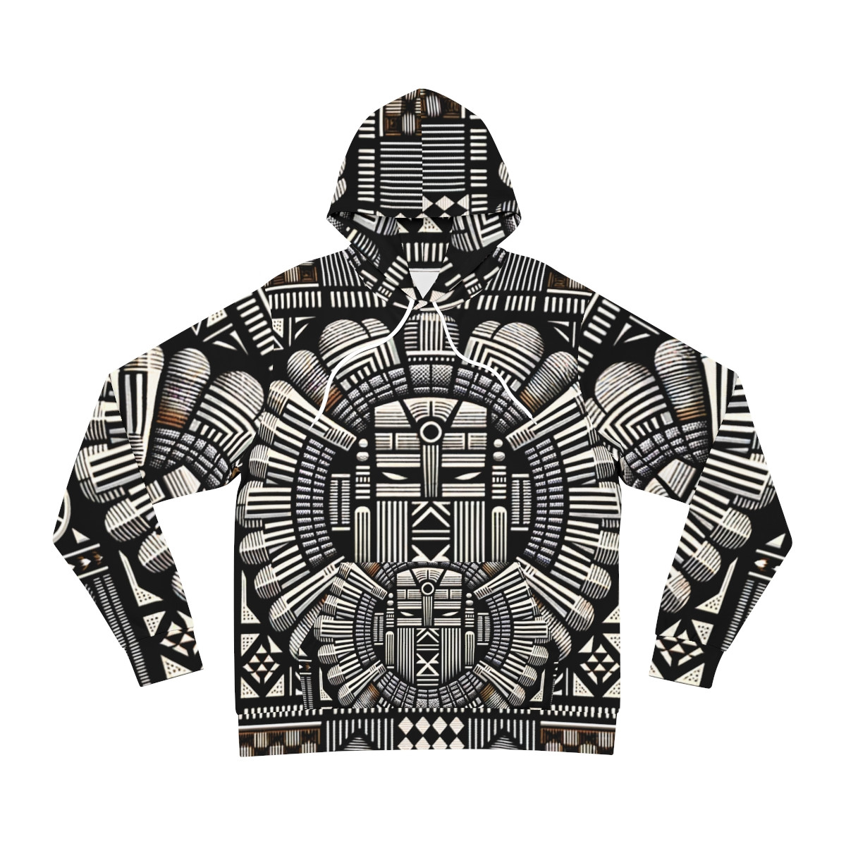 "AfroFusion Kente Kaleidoscope Unisex Hoodie"