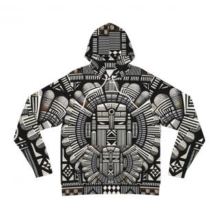 "AfroFusion Kente Kaleidoscope Unisex Hoodie"