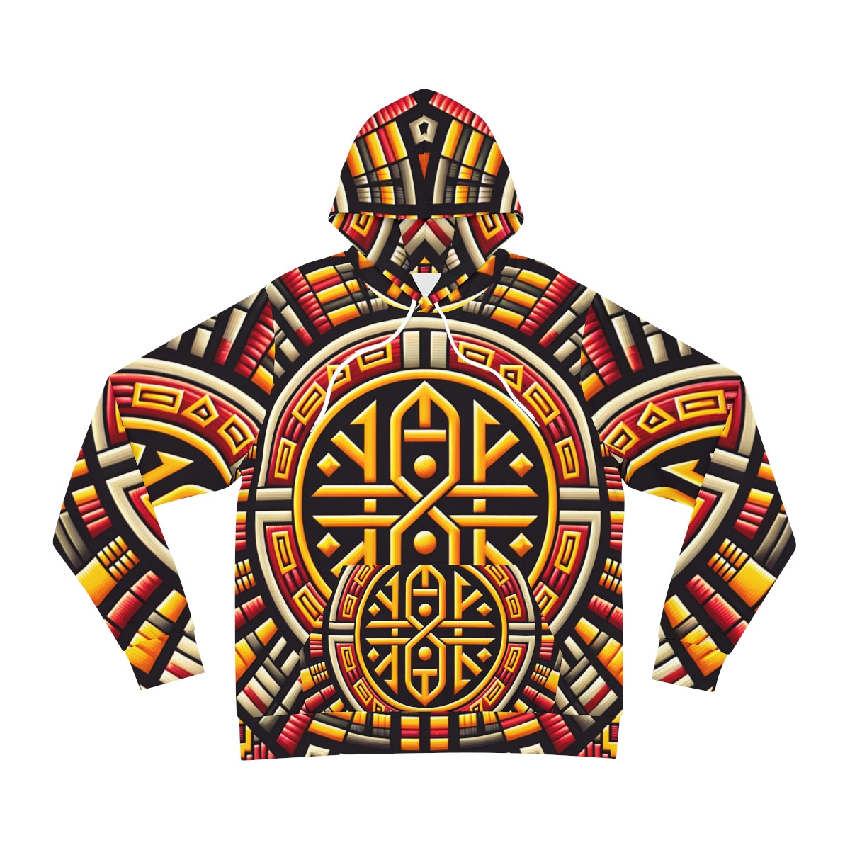 "AfroFusion Kente Kaleidoscope Unisex Hoodie"