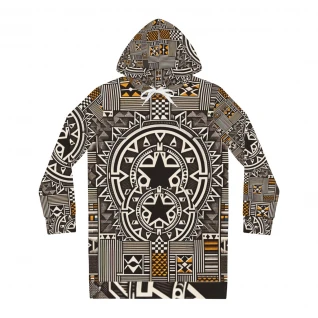 "African Essence Kente Hoodie Dress"
