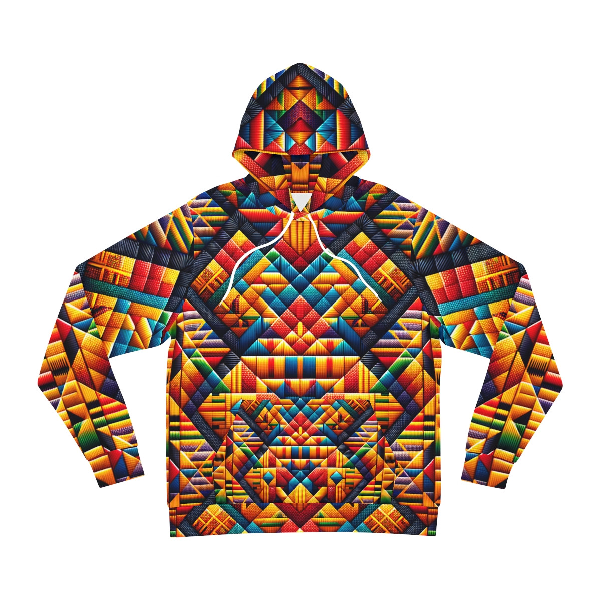 "Kente Kaleidoscope Unisex Fashion Hoodie"