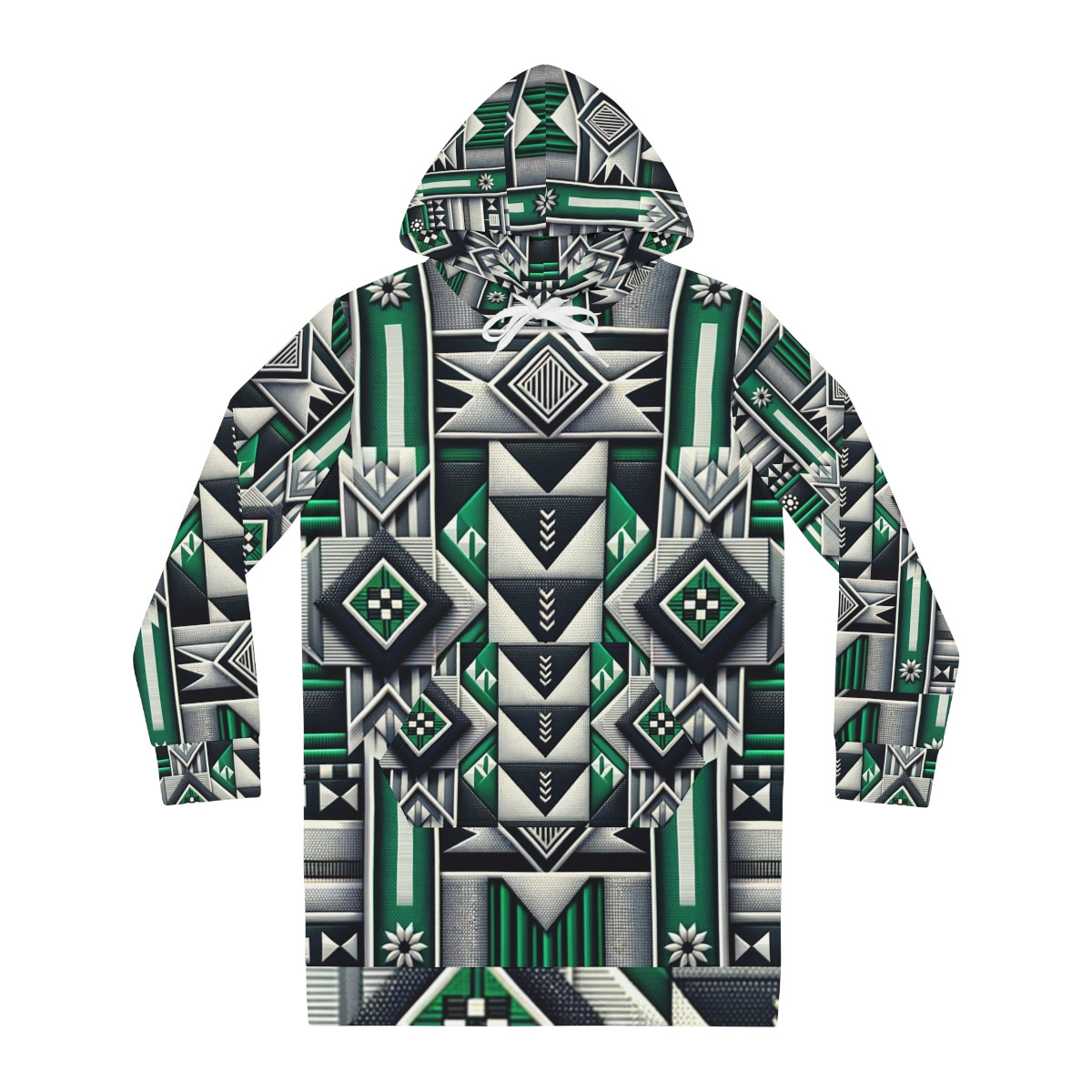 AfroMuse Kente Chic Hoodie Dress