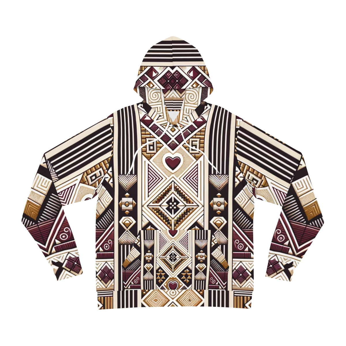 "Cultural Chic Kente Fusion Unisex Hoodie"