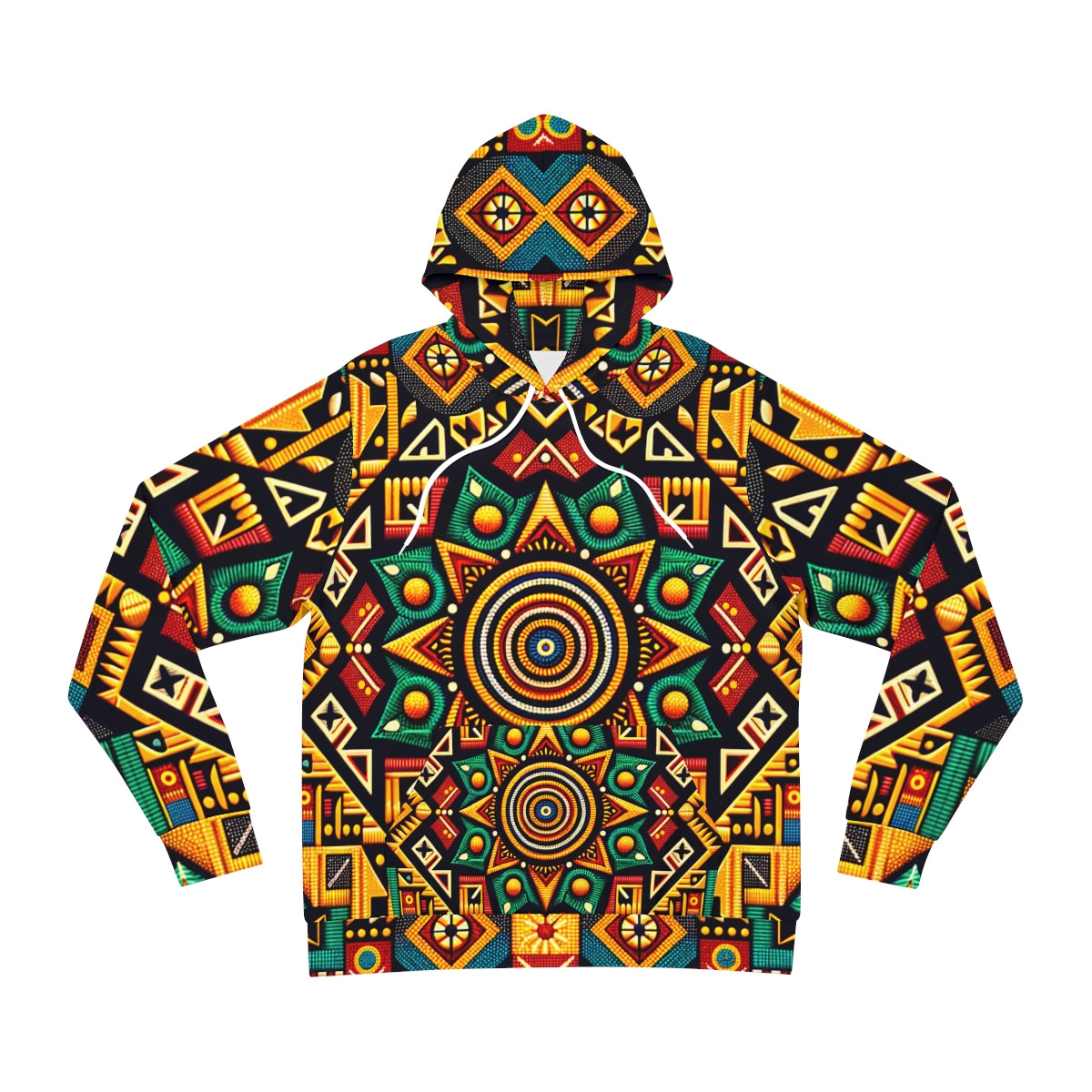 "AfroFusion Kente Tapestry Hoodie"