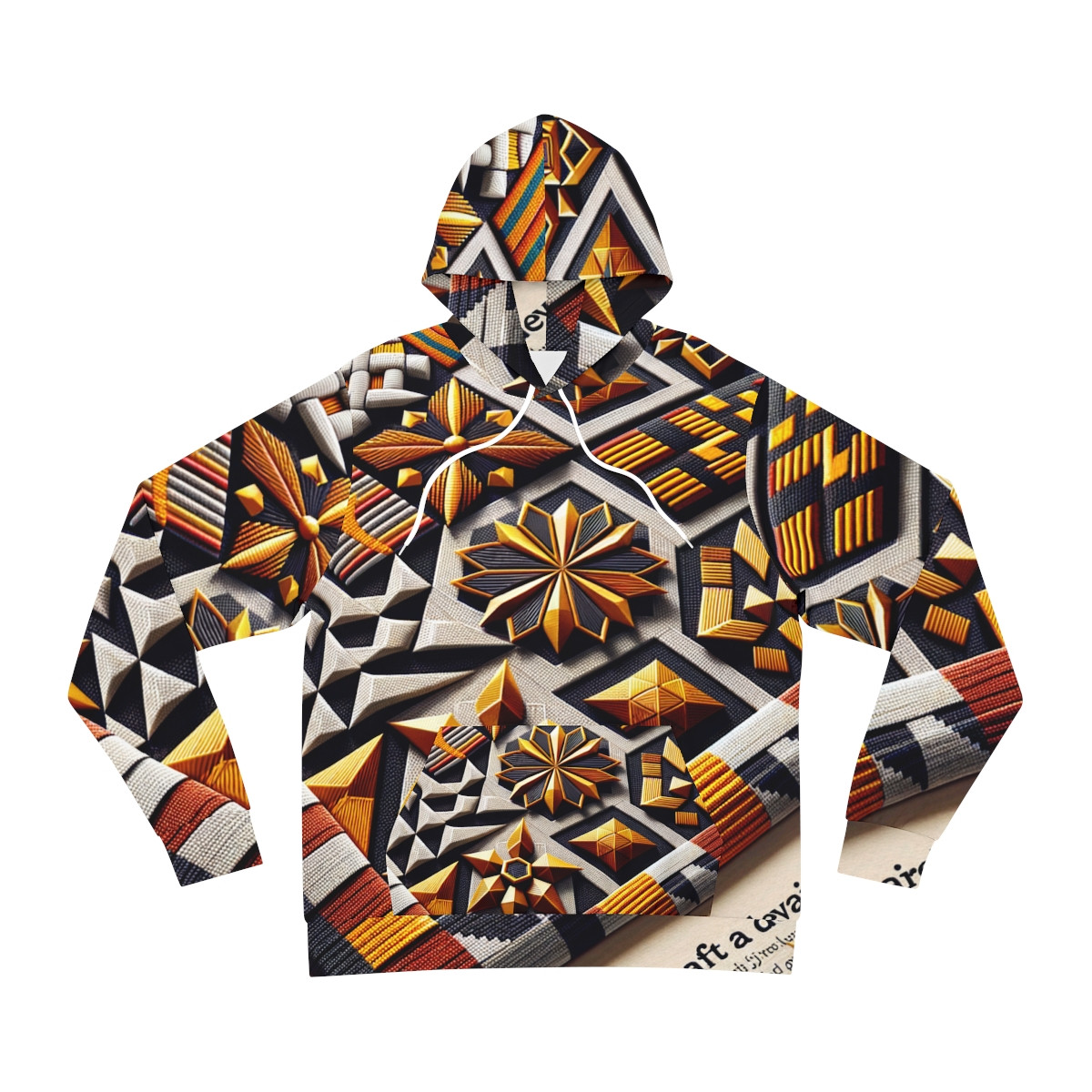 "Heritage Fusion: Kente Universal Allure Hoodie"