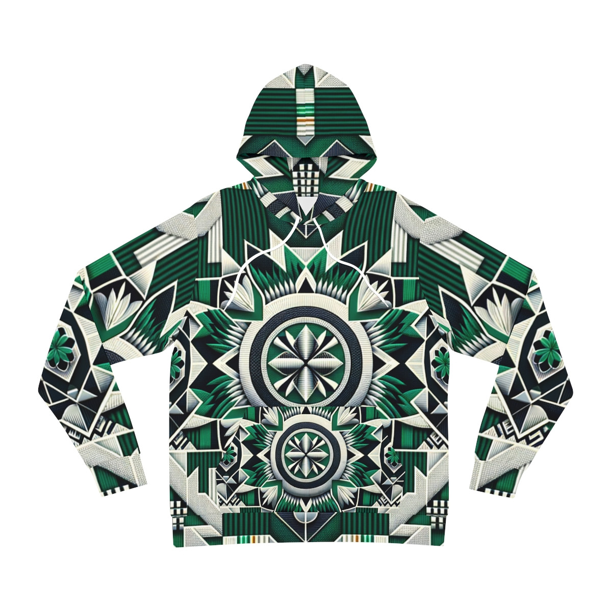 "Vibrant Verve Kente Unisex Fashion Hoodie"
