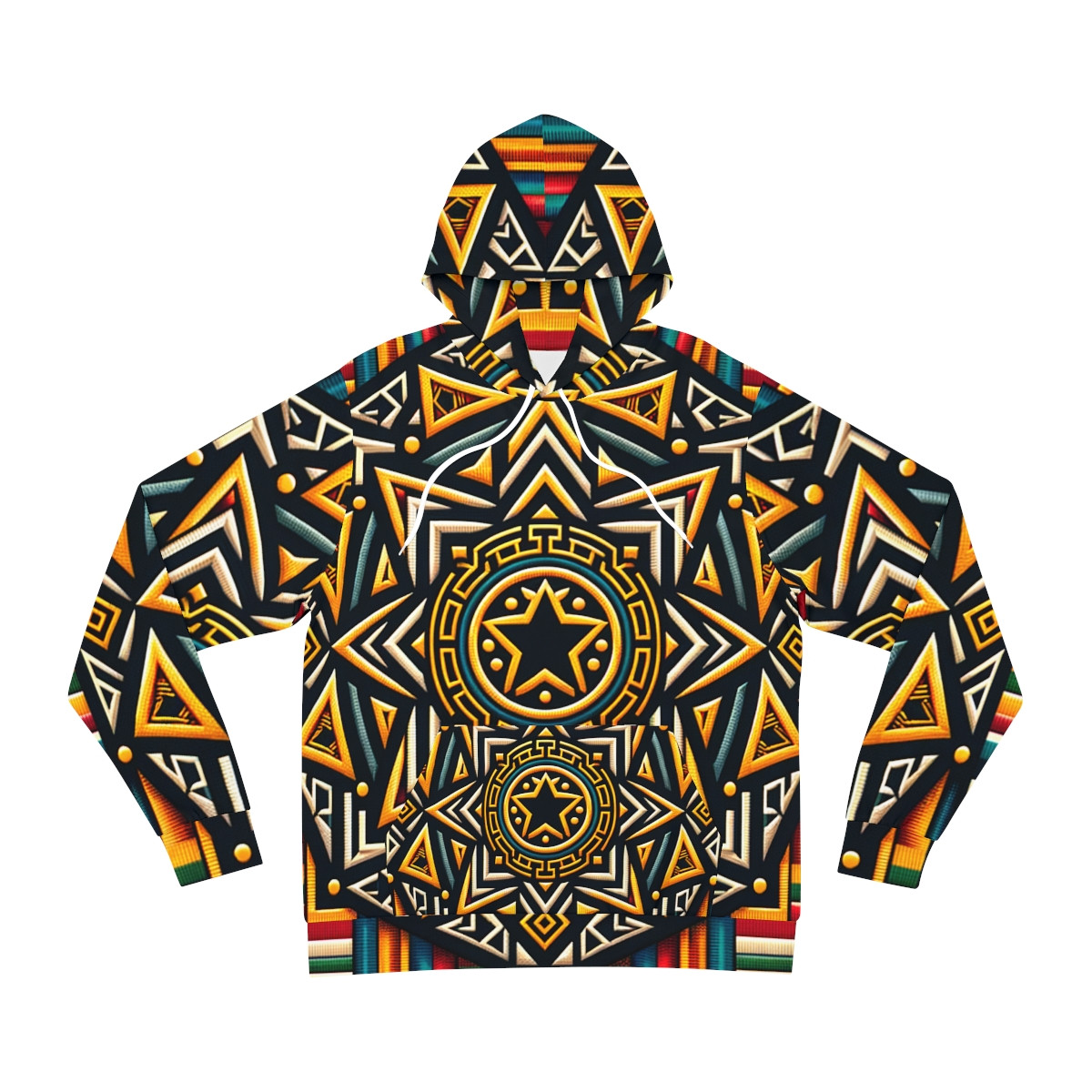"Heritage Harmony Unisex Kente Hoodie"