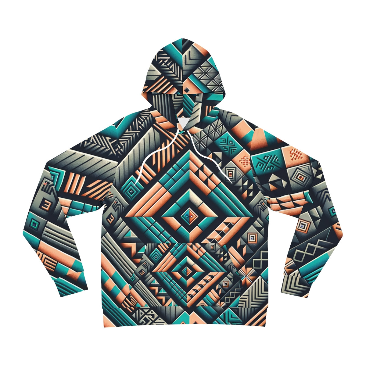 "Kente Kaleidoscope Unisex Fashion Hoodie"