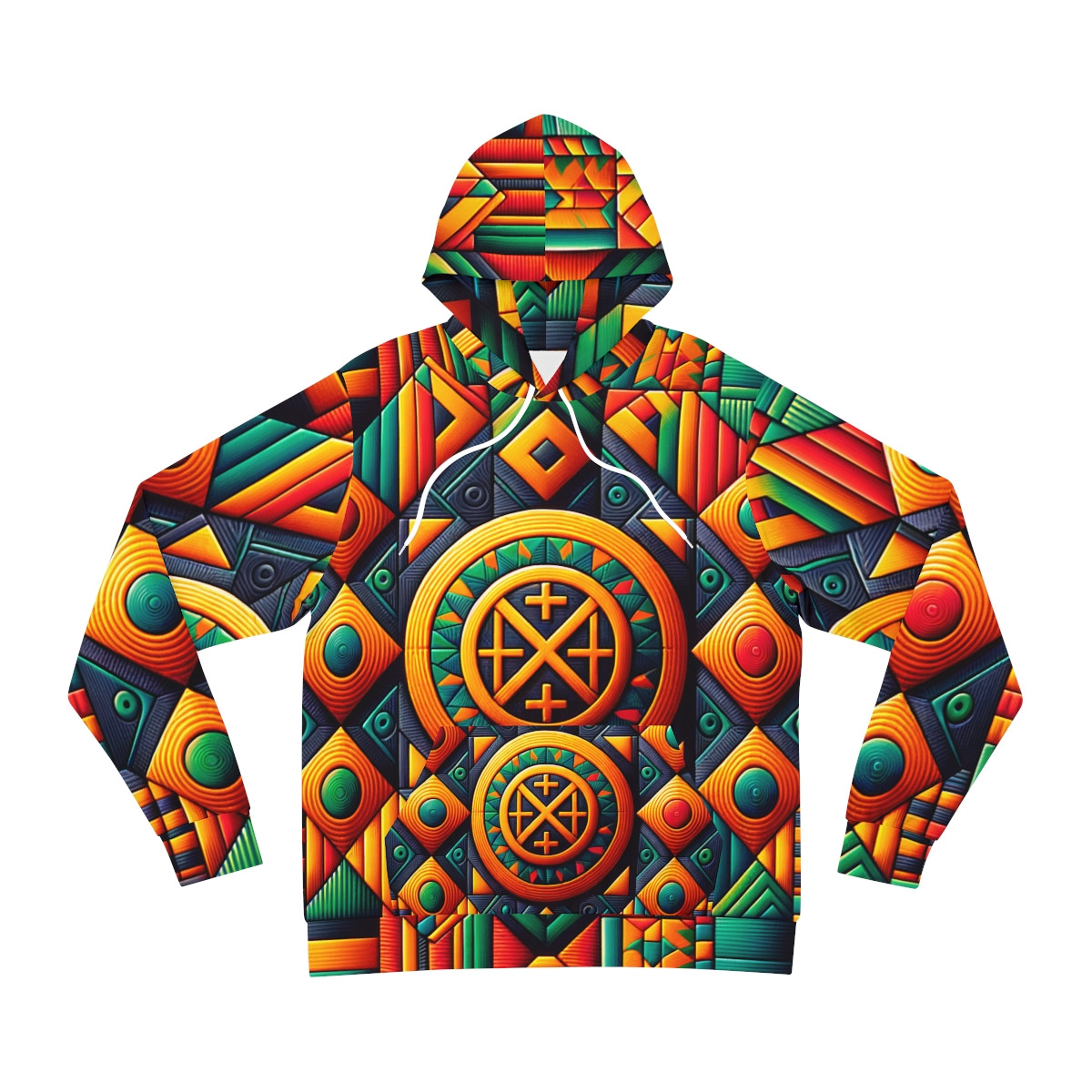"Cultural Tapestry Unisex Kente Hoodie"