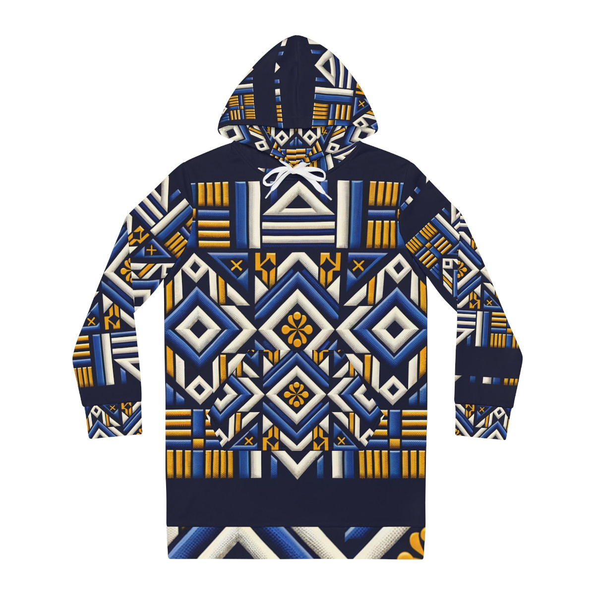 "AfroRoyale Kente-Essence Women's Hoodie Dress"