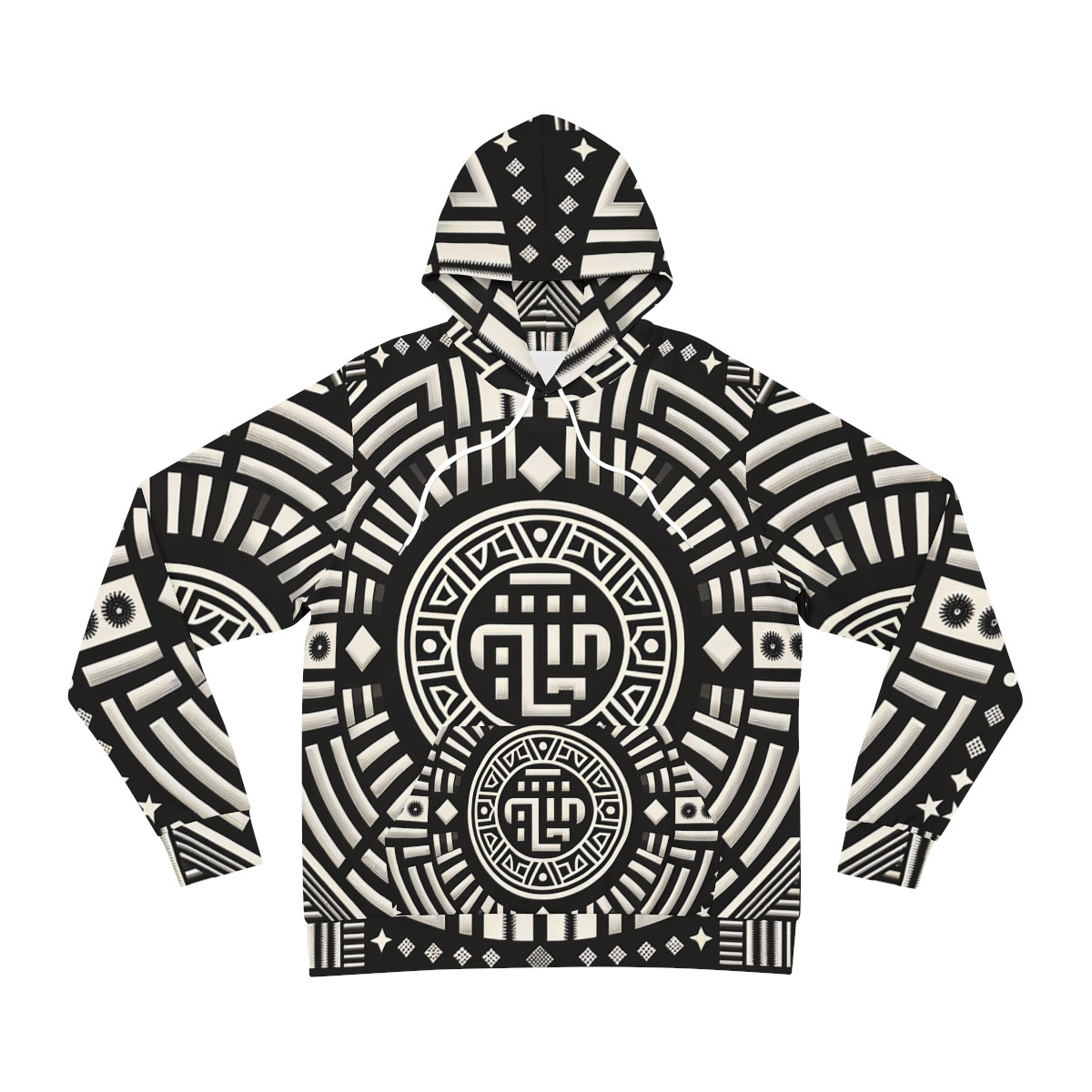 "AfroFusion Unisex Kente-Print Hoodie"
