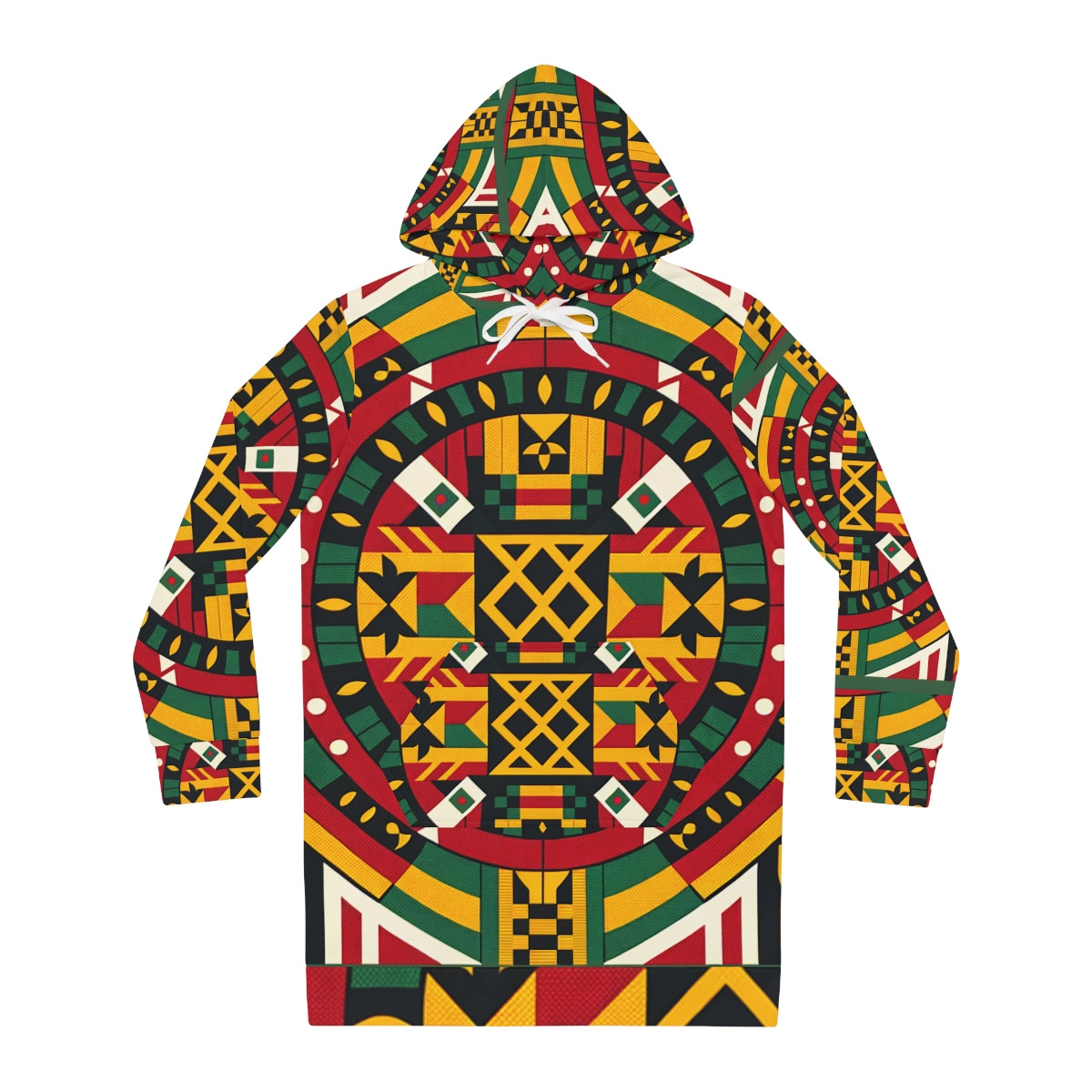 "African Tapestry Women's Hoodie Dress"