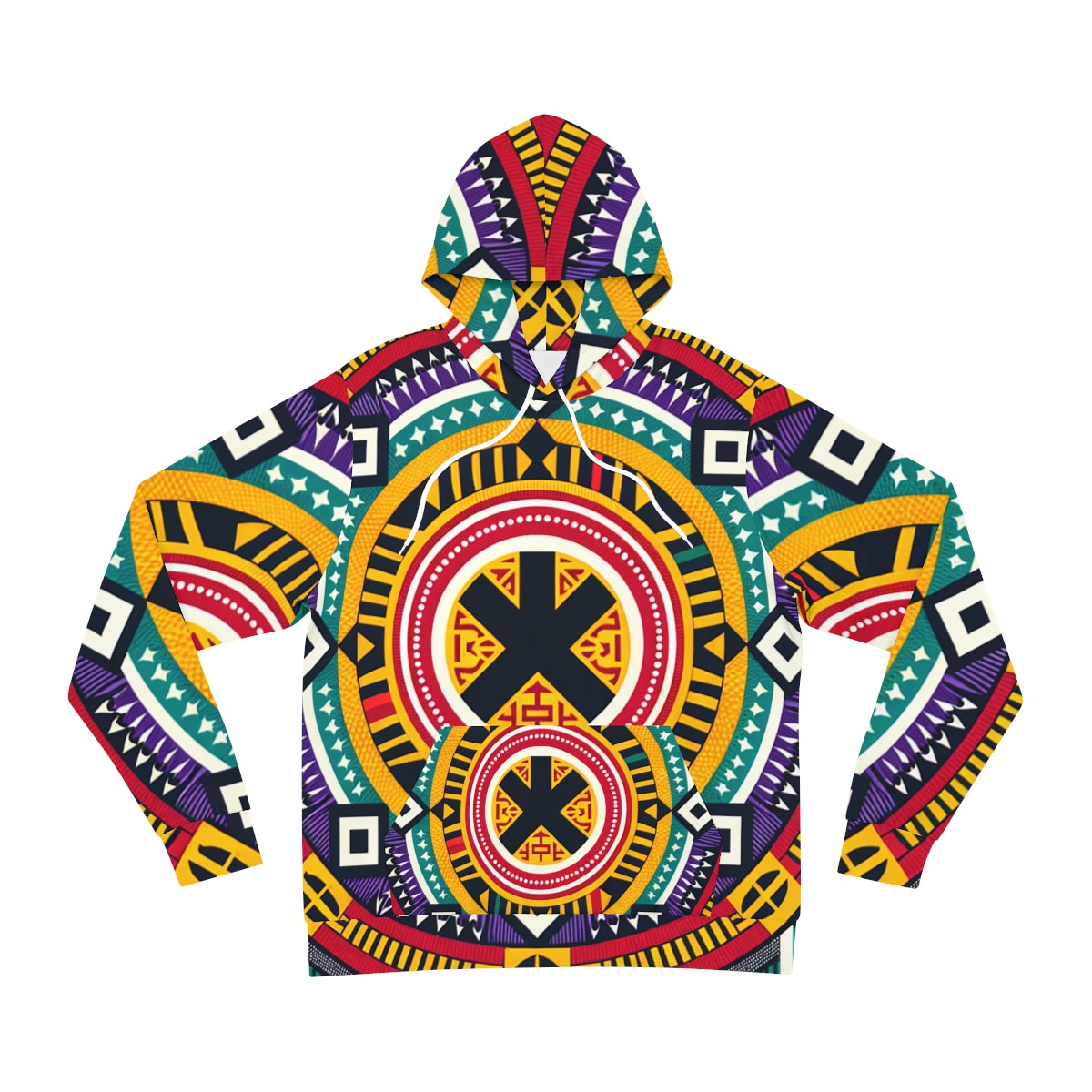 "Kente Kaleidoscope Unisex Hoodie"