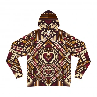 "AfroFusion Kente Kaleidoscope Unisex Hoodie"